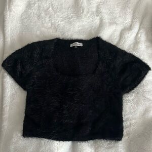 Boutique Furry Crop Top